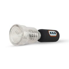   CRUIZR CS07 - brezžična vibracijska črpalka za penis (črno-prozorna)