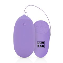   LUV EGG XL - radijsko vibrirajoče jajce za polnjenje (vijolično)