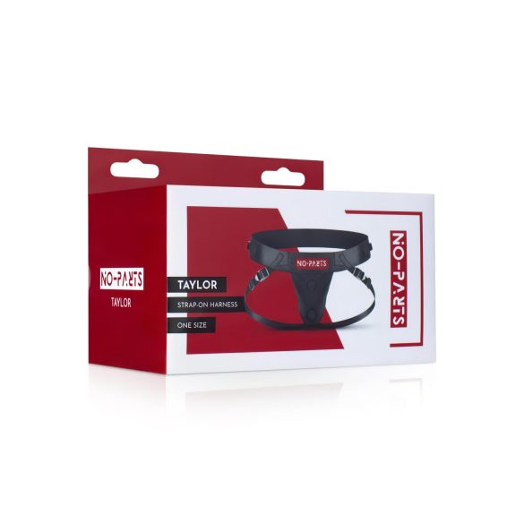 No-Parts Taylor - strap-on hlačke z dvojno O-obročem - nastavljiva velikost S-L