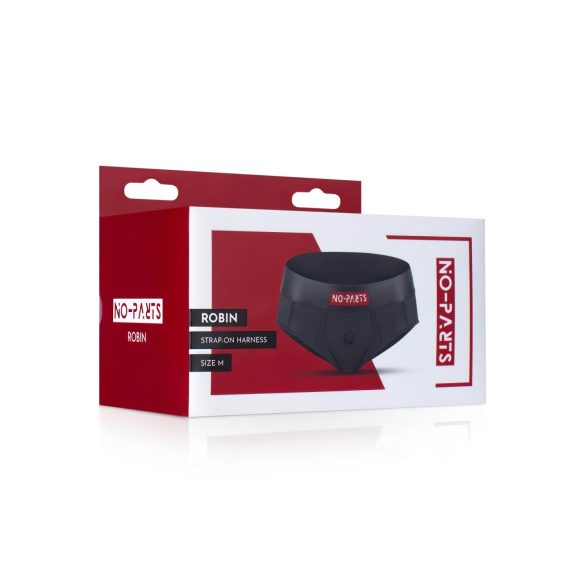 No-Parts Robin - pripenjajoče spodnje perilo (črno) - S