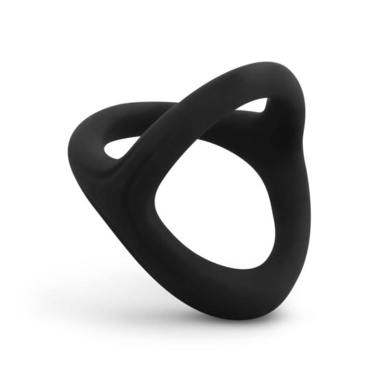 Easytoys Desire Ring - prilagodljiv obroček za penis in moda (črn)