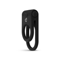   Easytoys Admire Ring - vibracijski obroček za penis in moda (črn)