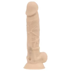   Real Fantasy Conrad - vibrator z dildom in priseskom - 20 cm - naravna barva