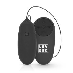 LUV EGG - radio vibrirajoče jajce za polnjenje (črno)