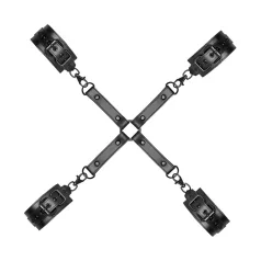   Bedroom Fantasies - komplet lisic za gležnje in zapestja - črna