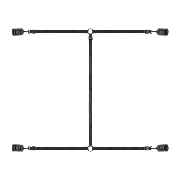 Bedroom Fantasies - set za privezavo na posteljo - črna