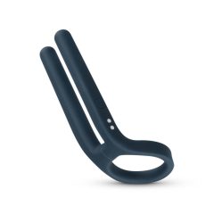  Boners - Obroček za penis in stimulator testisov za polnjenje (modri)