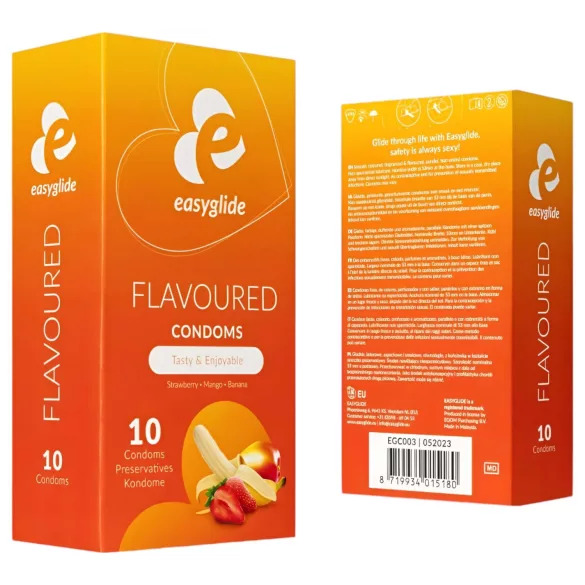 EasyGlide Flavoured - sadni kondomi - 10 kos
