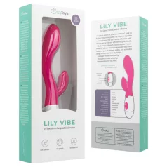 Easytoys - vibrator za klitoris z ročajem - polnilni - roza