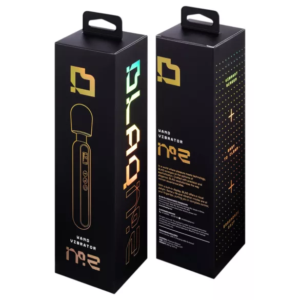 BLAQ - vibrator za masažo - digitalni - črna