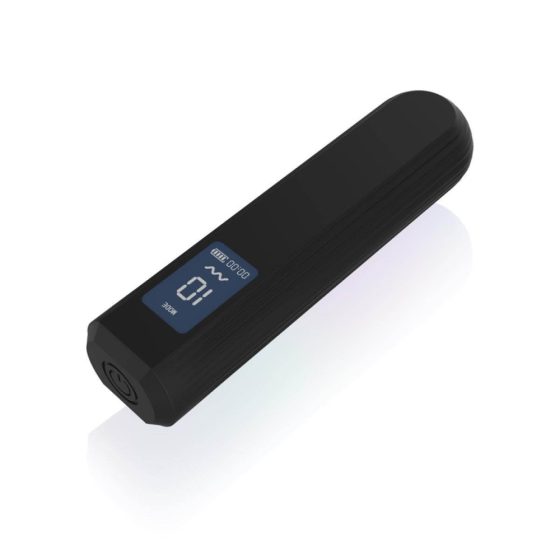 BLAQ - Digitalni vibrator s palico za polnjenje (črn)