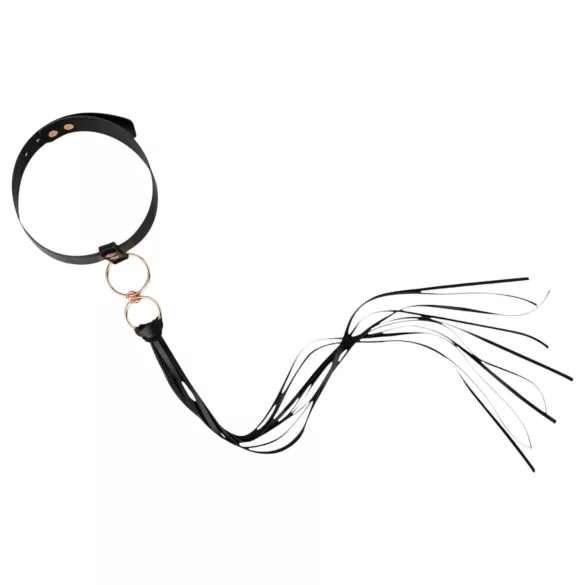 Rosy Gold - ovratnica in loparček - črna