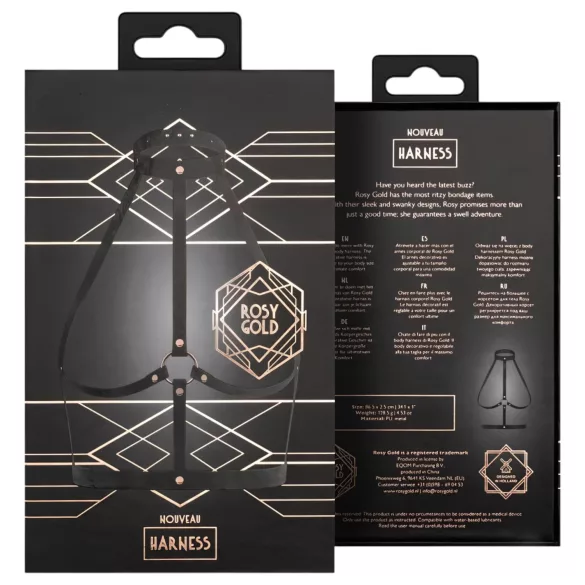 Rosy Gold - masažna paličica - črna-rožnato zlata