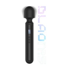   BLAQ - Vodoodporni digitalni masažni vibrator z možnostjo polnjenja (črn)