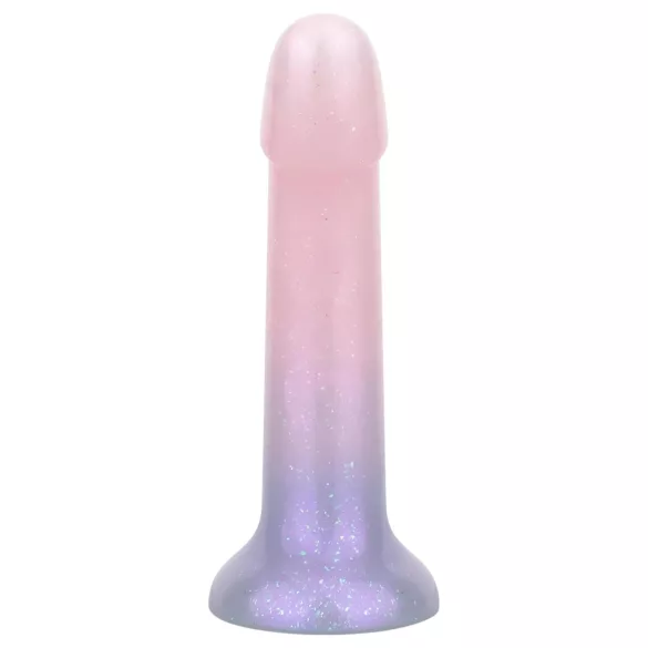EasyToys Mermaid - dildo z bleščicami - 15 cm - roza