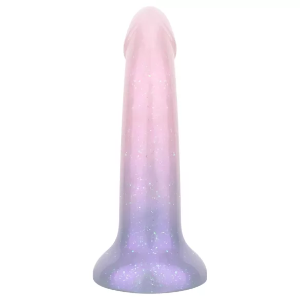 EasyToys Mermaid - dildo z bleščicami - 15 cm - roza