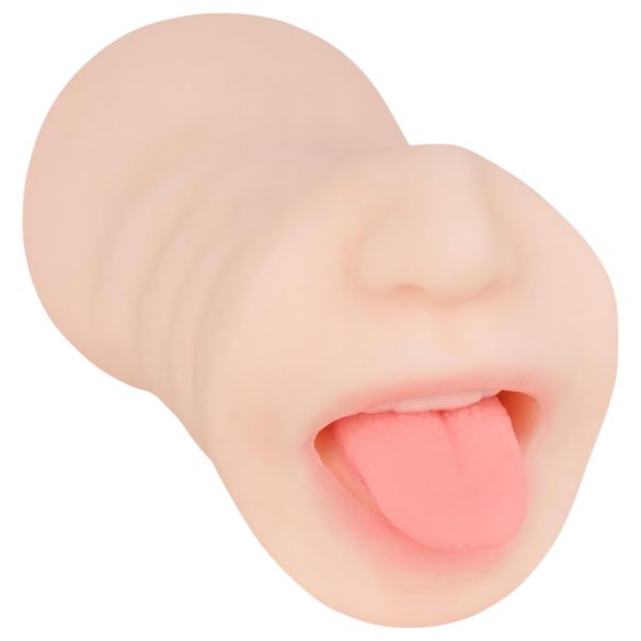 FWB - masturbator 2v1 - umetna usta in vagina - naravna barva