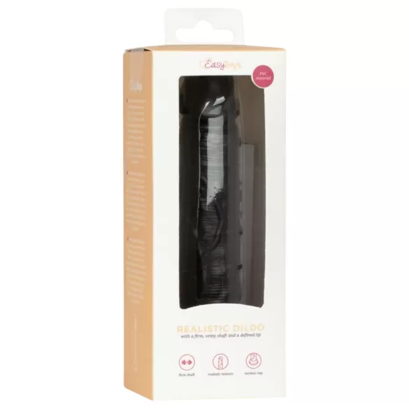 Easytoys - realistični dildo - 12 cm - črn
