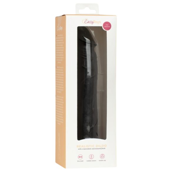 Easytoys - realistični dildo - 17,5 cm - črn