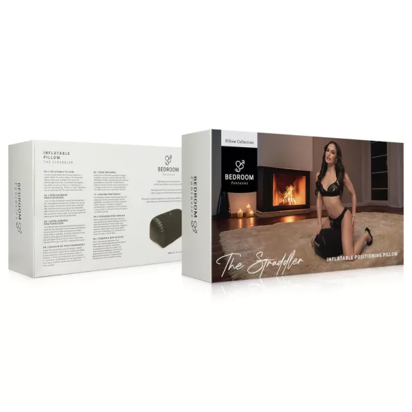 Bedroom Fantasies - napihljiva seks blazina z držalom za vibrator - črna