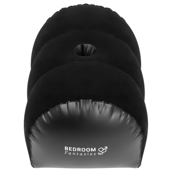 Bedroom Fantasies - napihljiva seks blazina z držalom za vibrator - črna