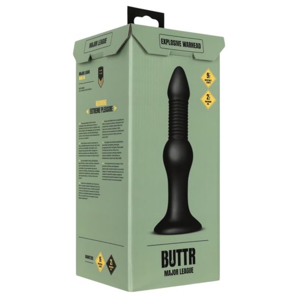 BUTTR Explosive Warhead - analni dildo - črna