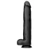 BUTTR - velik realističen dildo - 43 cm - črna
