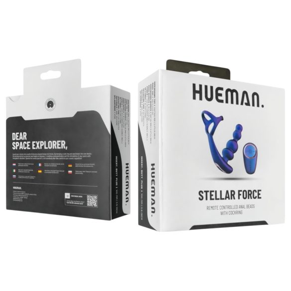 Hueman Stellar Force - analni vibrator in erekcijski obroč - vijoličen