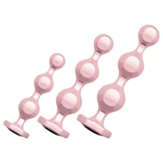 Rosy Gold - analni dildo set - rožnato zlata