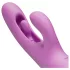 Good Vibes Only - vibrator s ščitnikom in gibljivim prstom (vijoličen)