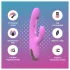 Good Vibes Only - vibrator s ščitnikom in gibljivim prstom (vijoličen)