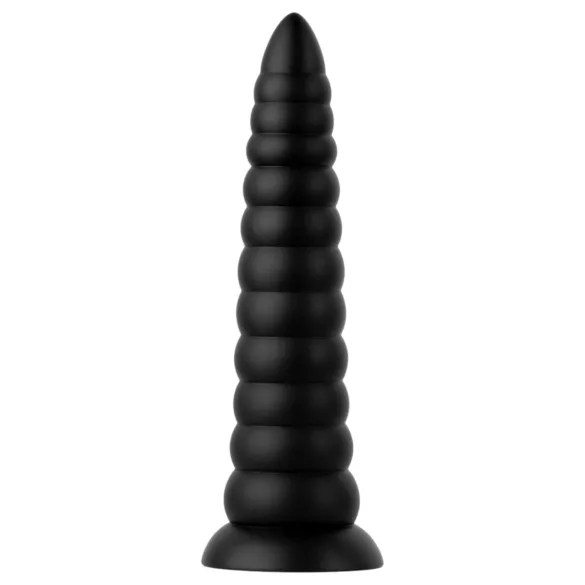 BUTTR Caterpiller - orjaški analni čep (črn) - 29 cm