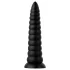 BUTTR Caterpiller - orjaški analni čep (črn) - 29 cm
