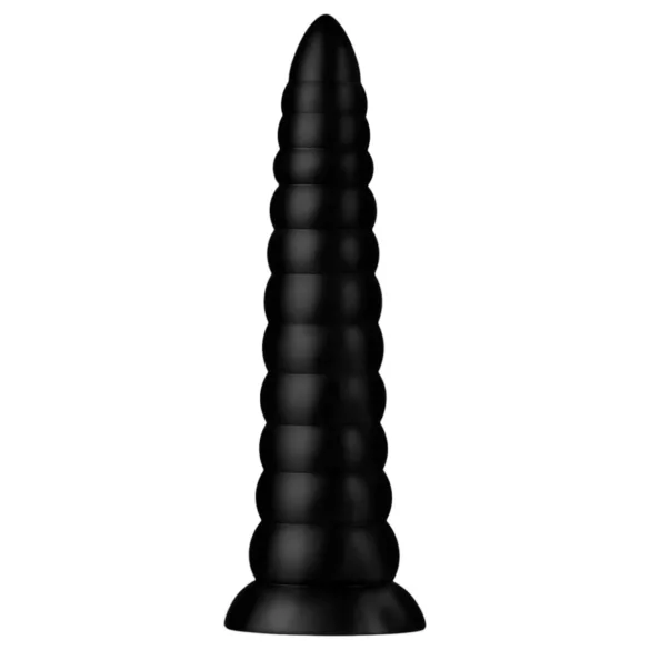 BUTTR Caterpiller - orjaški analni čep (črn) - 29 cm