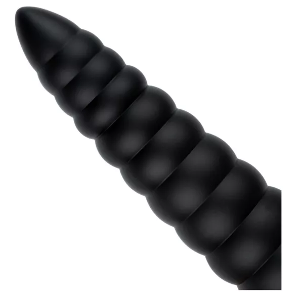 BUTTR Caterpiller - orjaški analni čep (črn) - 29 cm