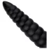 BUTTR Caterpiller - orjaški analni čep (črn) - 29 cm