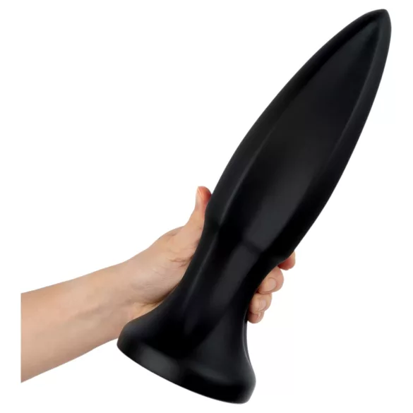BUTTR Huge Explosive II - orjaški analni čep (črn) - 29 cm