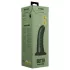 BUTTR Double Ribbed - velik rebrast analni čep (črn) - 26 cm