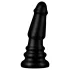 BUTTR Tactical II - orjaški analni čep (črn) - 26 cm