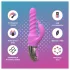 Good Vibes Only - rotirajoči in vibrirajoči vibrator s klitoralno ročico (rožnat)