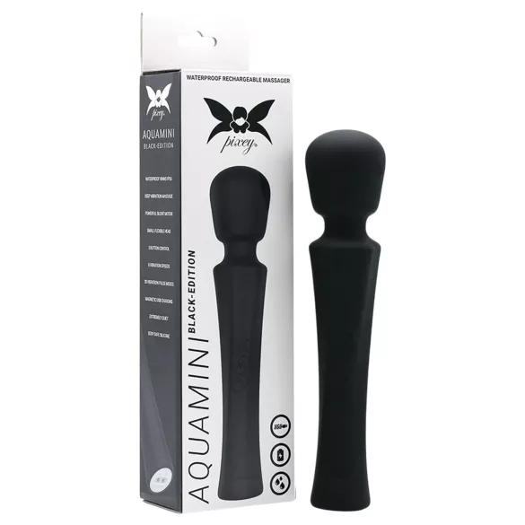 Pixey Aquamini - mini masažni vibrator (črn)