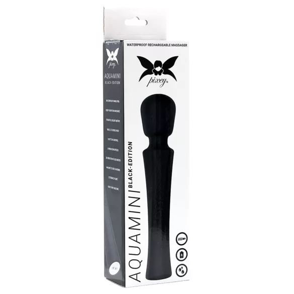 Pixey Aquamini - mini masažni vibrator (črn)