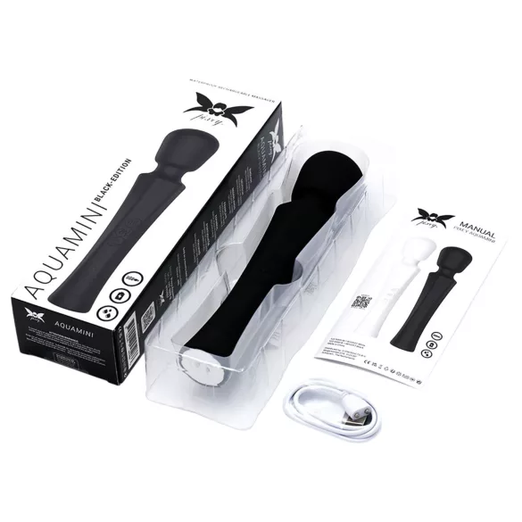 Pixey Aquamini - mini masažni vibrator (črn)