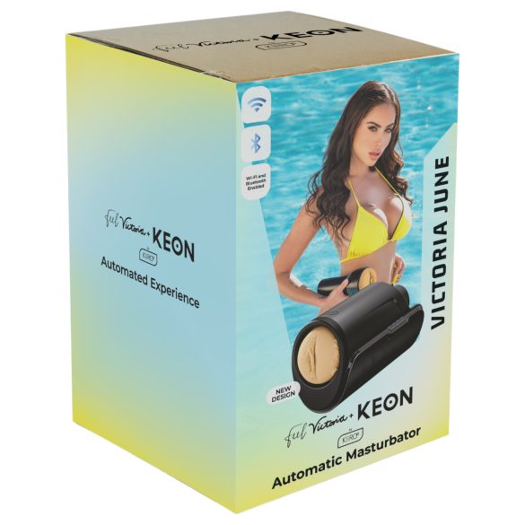 Kiiroo Keon WiFi + Victoria June - masturbator vagina - naravna barva