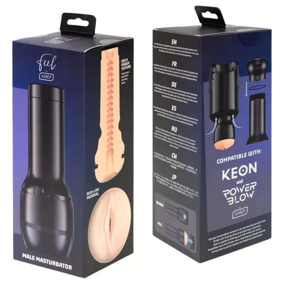 Kiiroo Feel - masturbator vagina - kompatibilen s PowerBlow - naravna barva