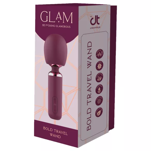 Glam - mini palični vibrator (vijoličen)