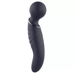 Glam - dvostranski vibrator wand (temno siv)