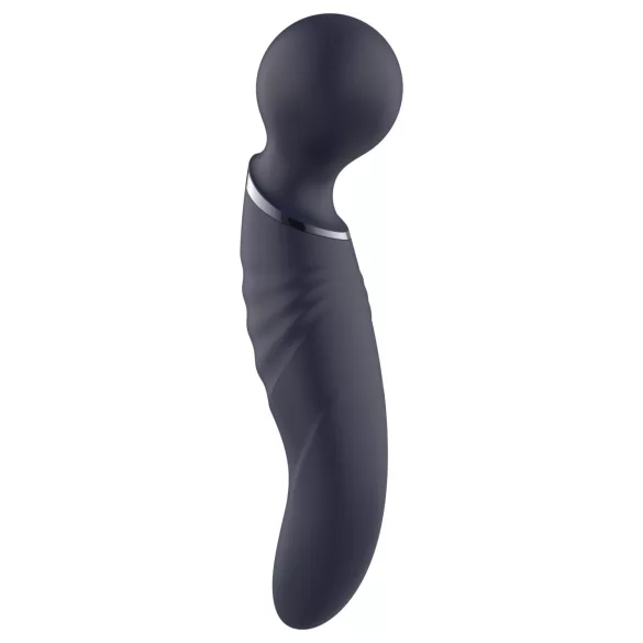 Glam - dvostranski vibrator wand (temno siv)