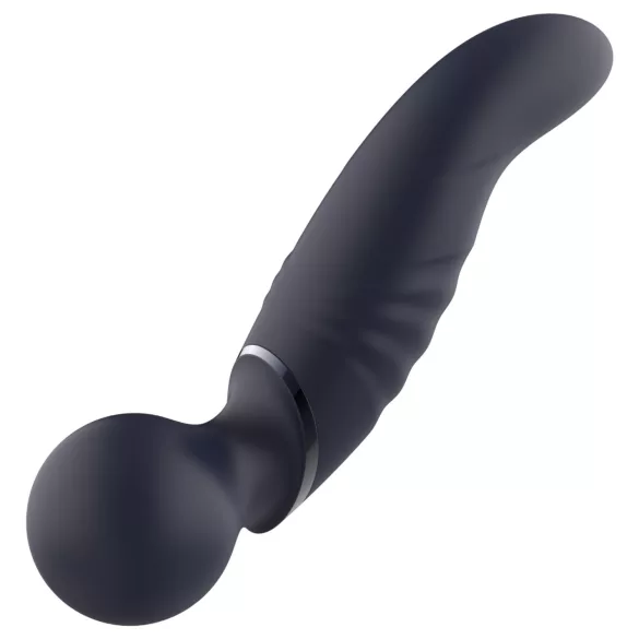 Glam - dvostranski vibrator wand (temno siv)