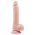Mr. Dixx 7.6 - dildo s testisi in priseskom - natur barva - 19,5 cm